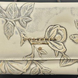 Cuoieria Fiorentina Tooled Leather Wallet Trifold